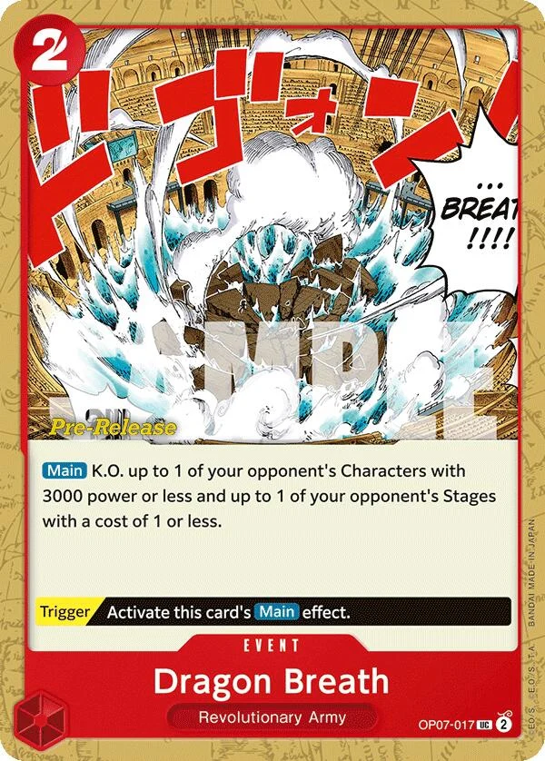 Dragon Breath (OP07-017) (500 Years in the Future Pre-Release Cards)