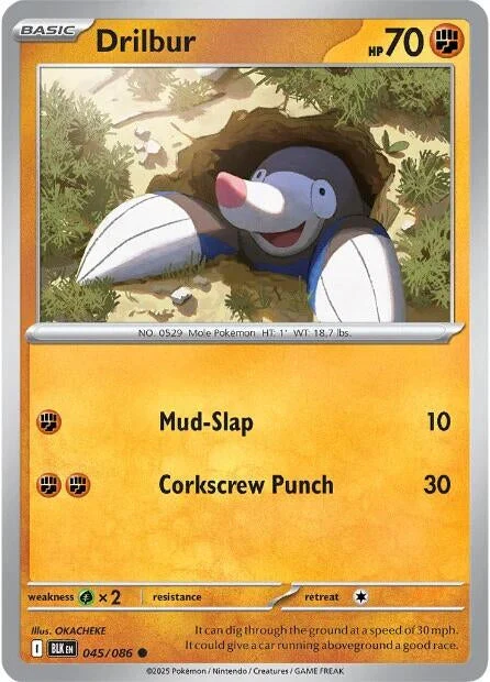 Drilbur (045/086) (SV: Black Bolt)