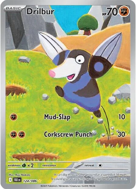 Drilbur (124/086) (SV: Black Bolt)