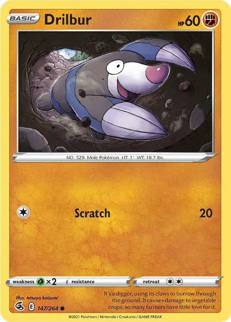 Drilbur (147/264) (SWSH08: Fusion Strike)