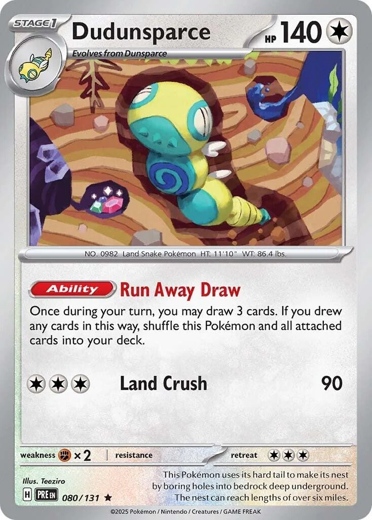 Dudunsparce (080/131) (SV: Prismatic Evolutions)