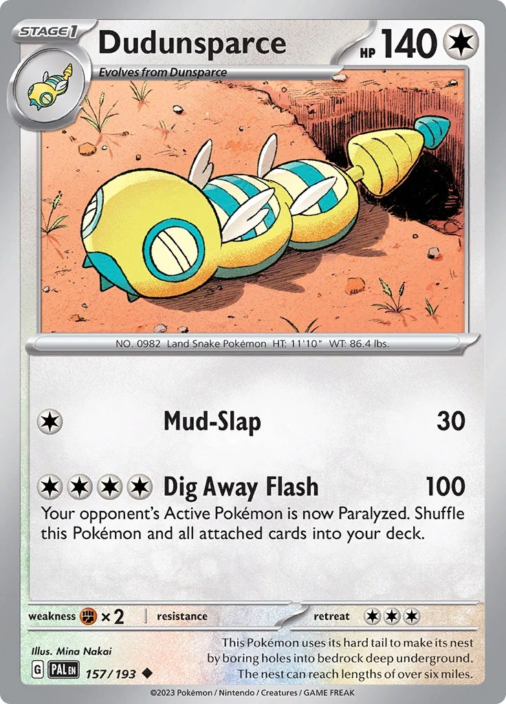 Dudunsparce (157/193) (SV02: Paldea Evolved)