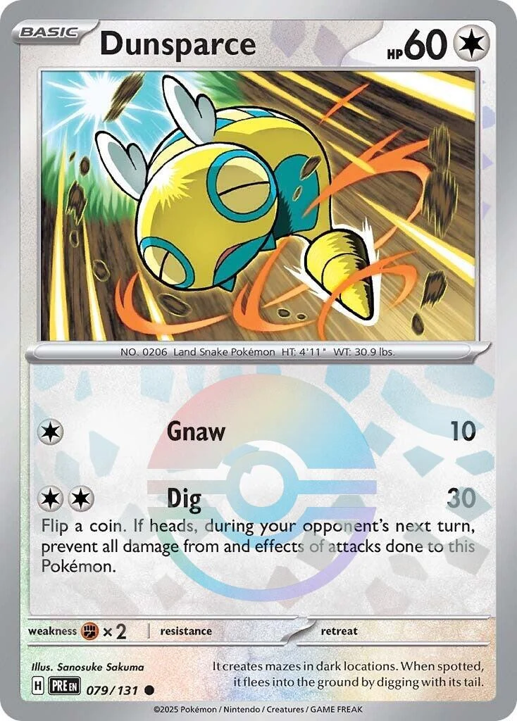 Dunsparce (Poke Ball Pattern) (079/131) (SV: Prismatic Evolutions)