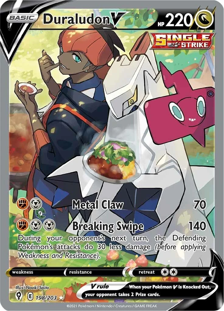 Duraludon V (Alternate Full Art) (198/203) (SWSH07: Evolving Skies)