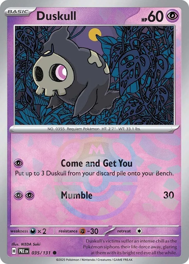 Duskull (Master Ball Pattern) (035/131) (SV: Prismatic Evolutions)