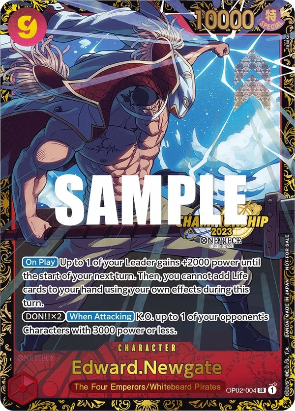 Edward.Newgate (Championship 2023) (OP02-004) (One Piece Promotion Cards)