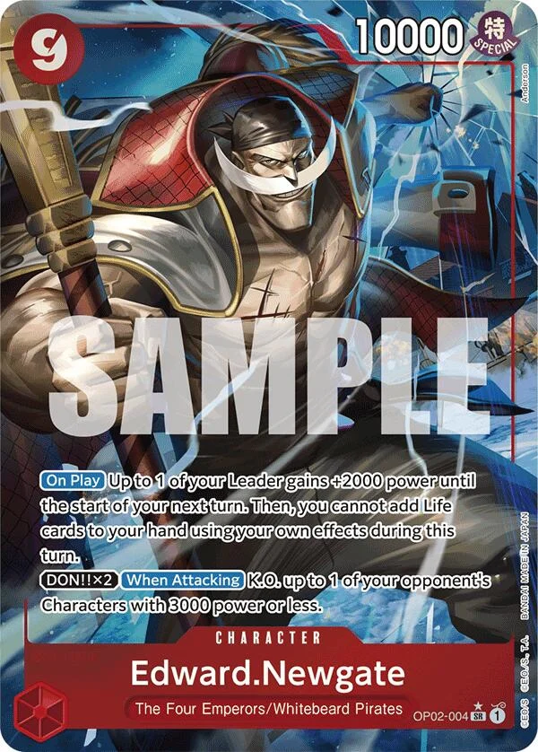 Edward.Newgate (OP02-004) (Alternate Art) (OP02-004) (Premium Booster -The Best-)