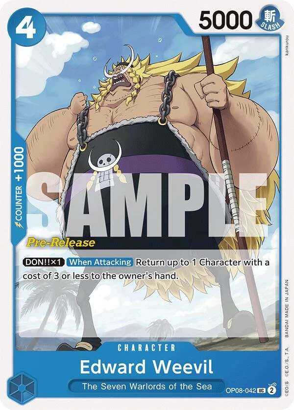 Edward Weevil (OP08-042) (Two Legends Pre-Release Cards)