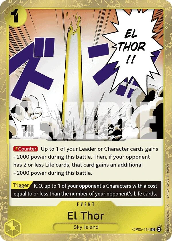 El Thor (Jolly Roger Foil) (OP05-114) (Premium Booster -The Best-)