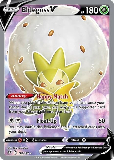 Eldegoss V (Full Art) (176/192) (SWSH02: Rebel Clash)