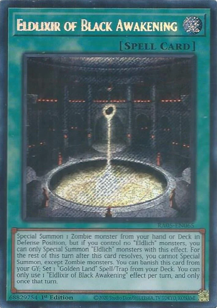 Eldlixir of Black Awakening (Secret Rare) (RA05-EN065) (Rarity Collection 5)