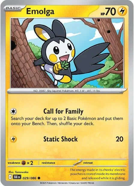 Emolga (029/086) (SV: Black Bolt)
