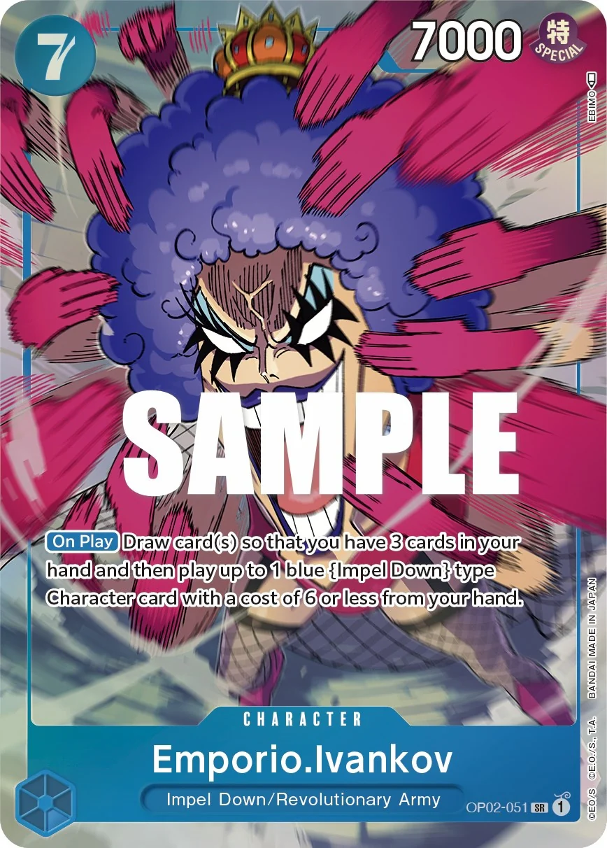 Emporio.Ivankov (051) (Alternate Art) (OP02-051) (Paramount War)