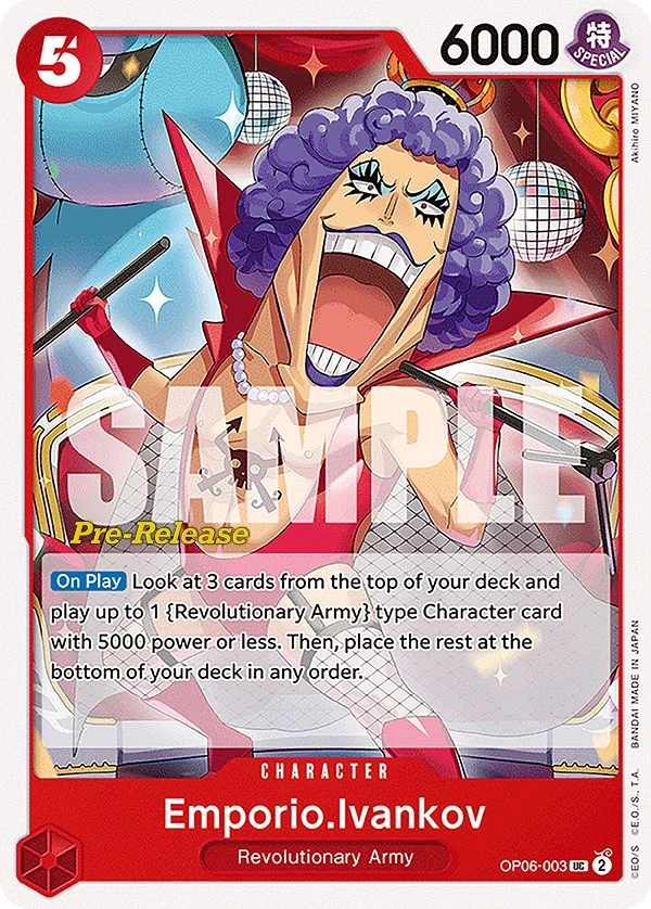 Emporio.Ivankov (OP06-003) (Wings of the Captain Pre-Release Cards)