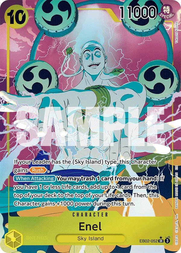 Enel (Alternate Art) (EB02-052) (Extra Booster: Anime 25th Collection)