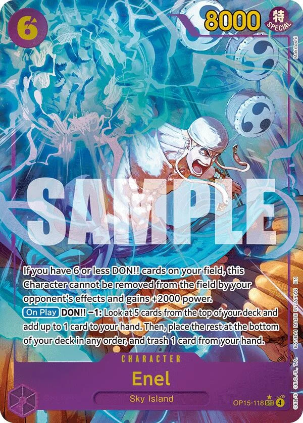 Enel (OP15-118) (Alternate Art) (OP15-118) (Adventure on Kami's Island)