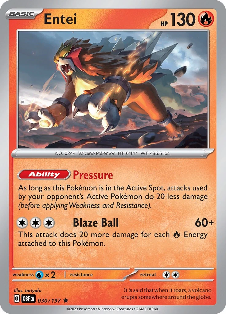 Entei (030/197) (SV03: Obsidian Flames)