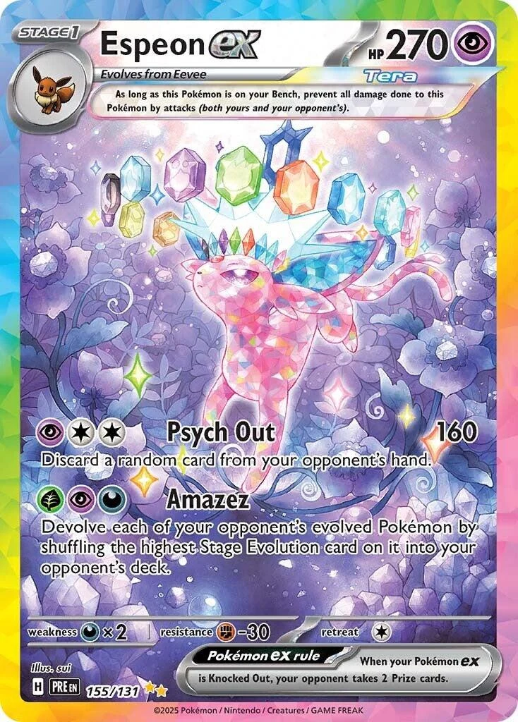 Espeon ex (155/131) (SV: Prismatic Evolutions)