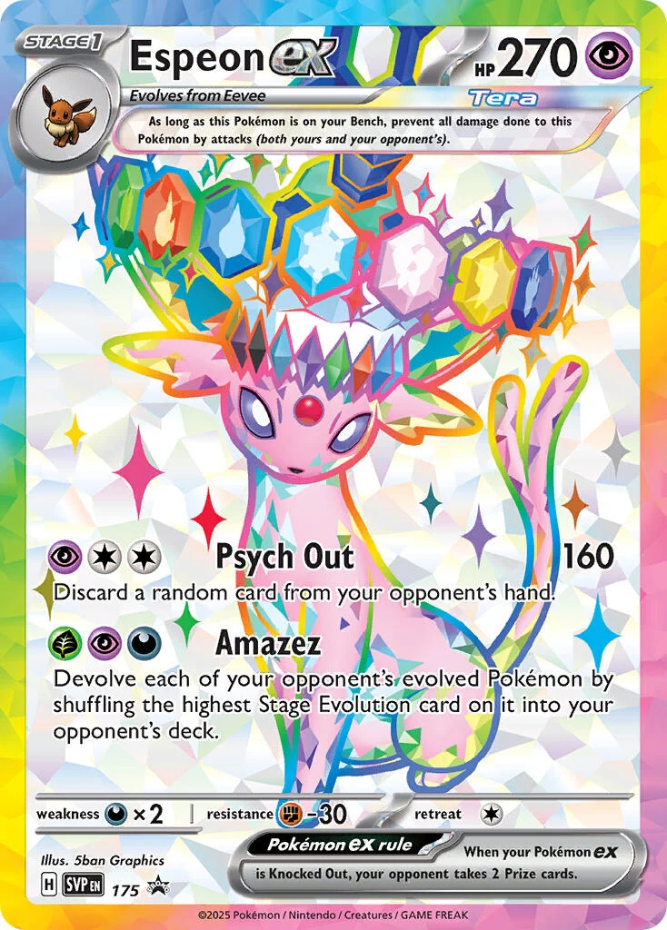 Espeon ex - 175 (SVP 175) [SV: Scarlet & Violet Promo Cards]