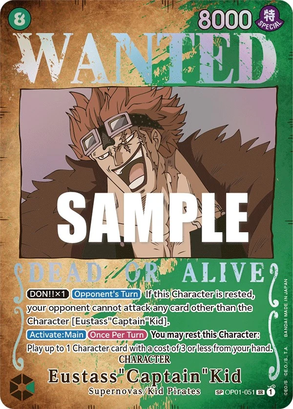 Eustass"Captain"Kid (Wanted Poster) (OP01-051) (Pillars of Strength)