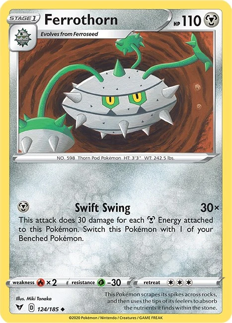 Ferrothorn (124/185) (SWSH04: Vivid Voltage)