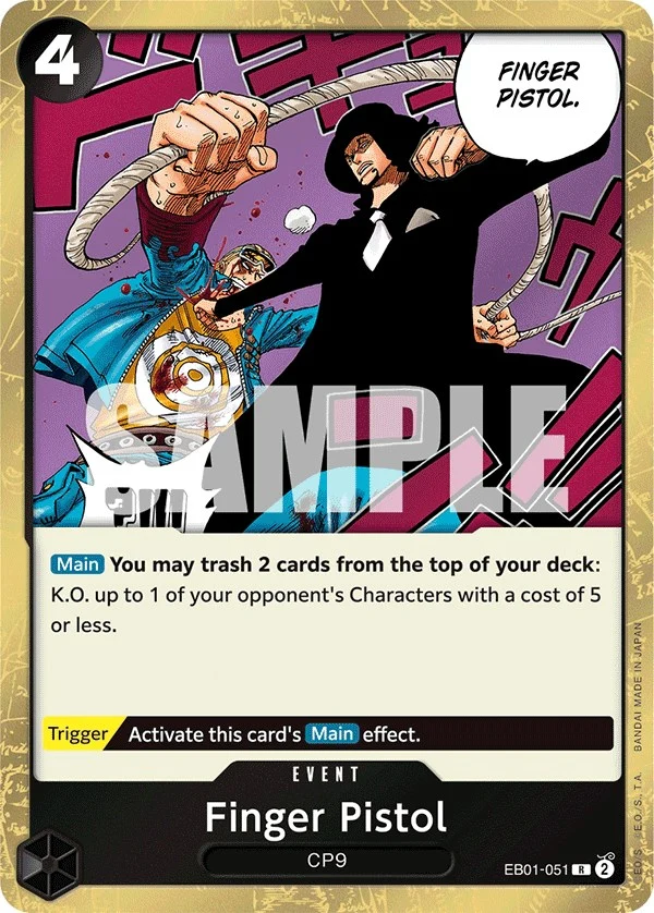 Finger Pistol (EB01-051) (Extra Booster: Memorial Collection)