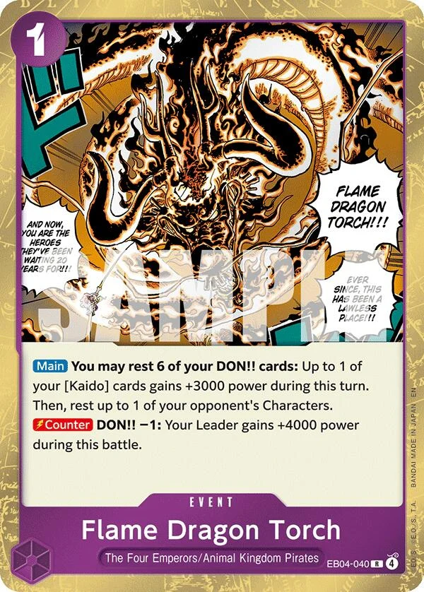 Flame Dragon Torch (EB04-040) (The Azure Sea's Seven)