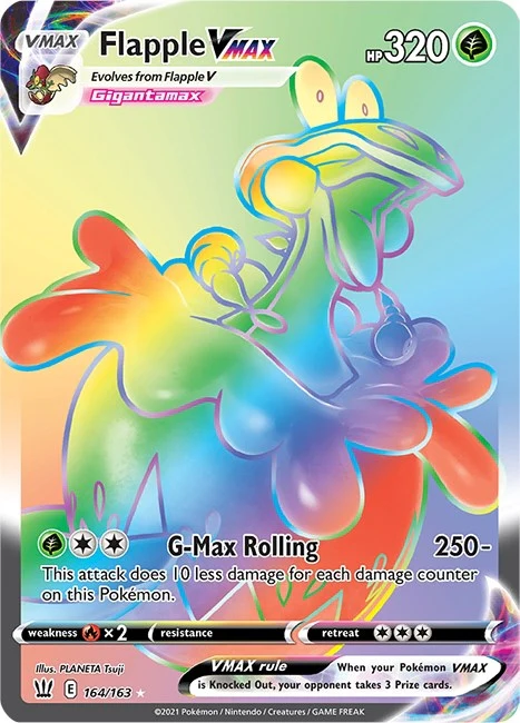 Flapple VMAX (Secret) (164/163) (SWSH05: Battle Styles)