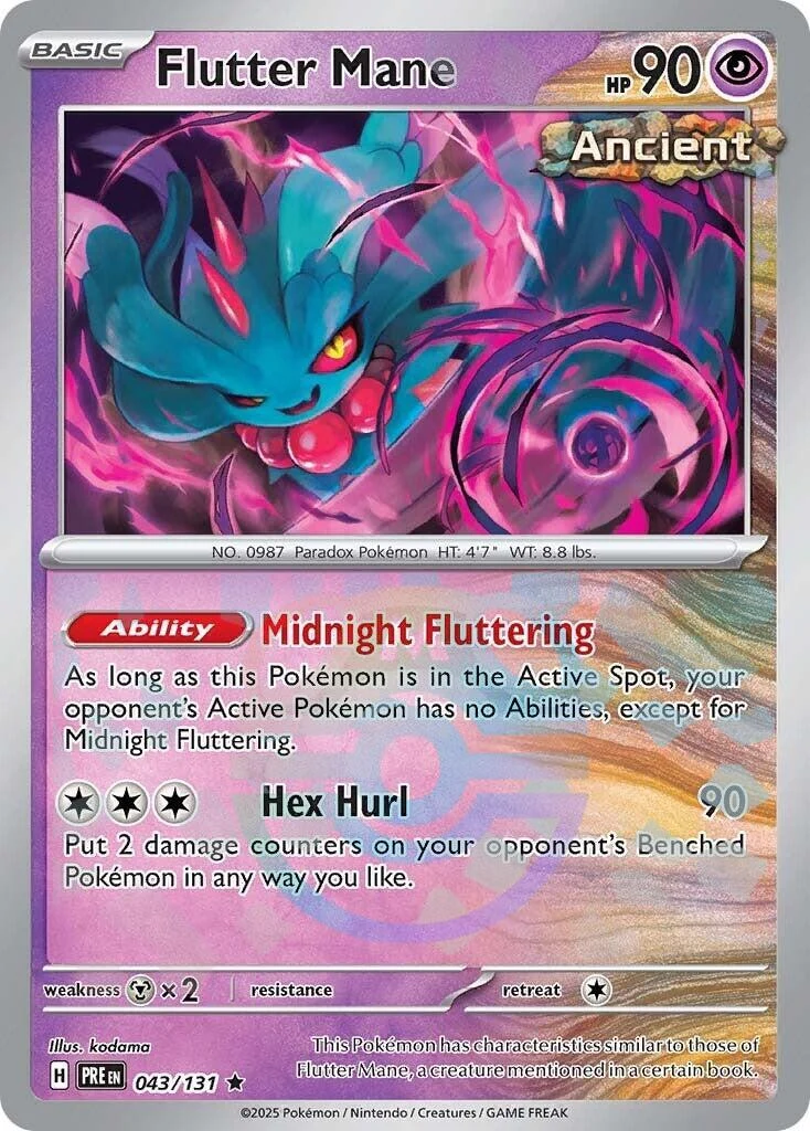 Flutter Mane (Master Ball Pattern) (043/131) (SV: Prismatic Evolutions)