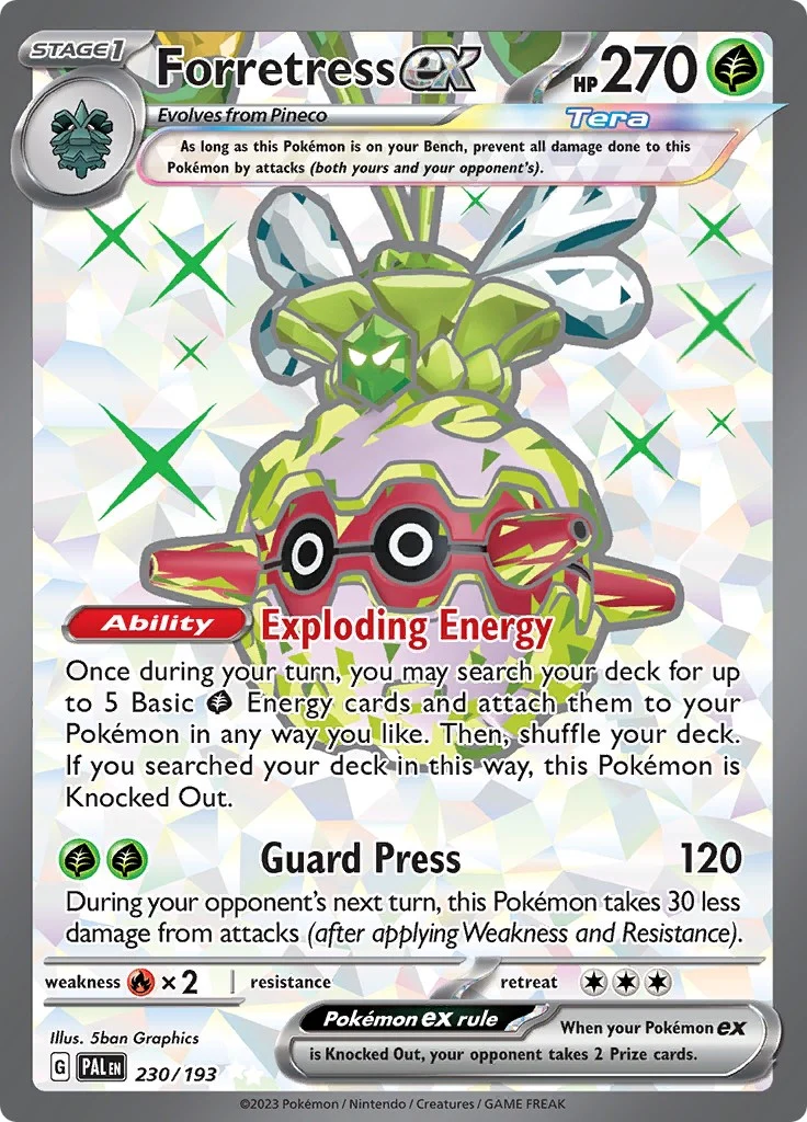 Forretress ex (230/193) (SV02: Paldea Evolved)