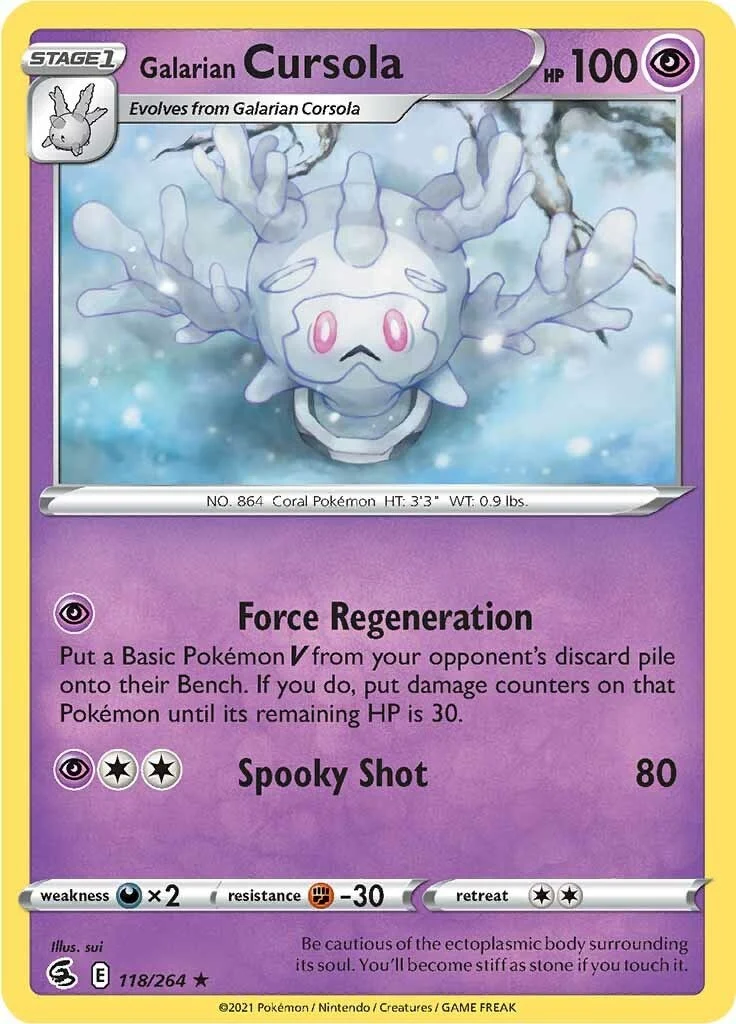 Galarian Cursola (118/264) (SWSH08: Fusion Strike)