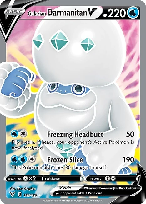 Galarian Darmanitan V (Full Art) (169/185) (SWSH04: Vivid Voltage)