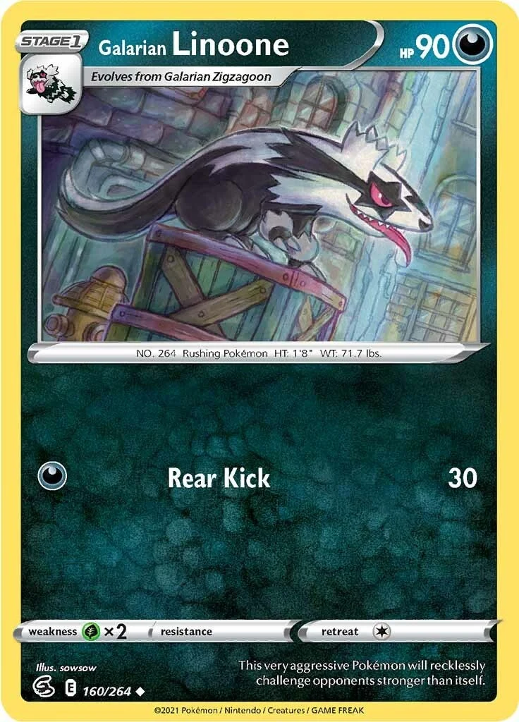 Galarian Linoone (160/264) (SWSH08: Fusion Strike)