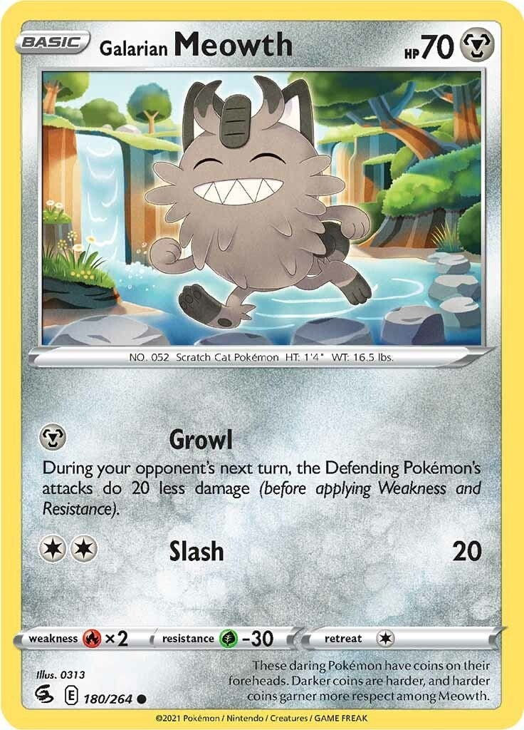 Galarian Meowth (180/264) (SWSH08: Fusion Strike)