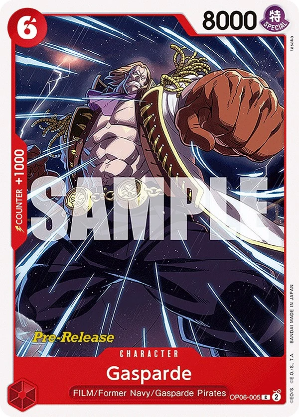 Gasparde (OP06-005) (Wings of the Captain Pre-Release Cards)