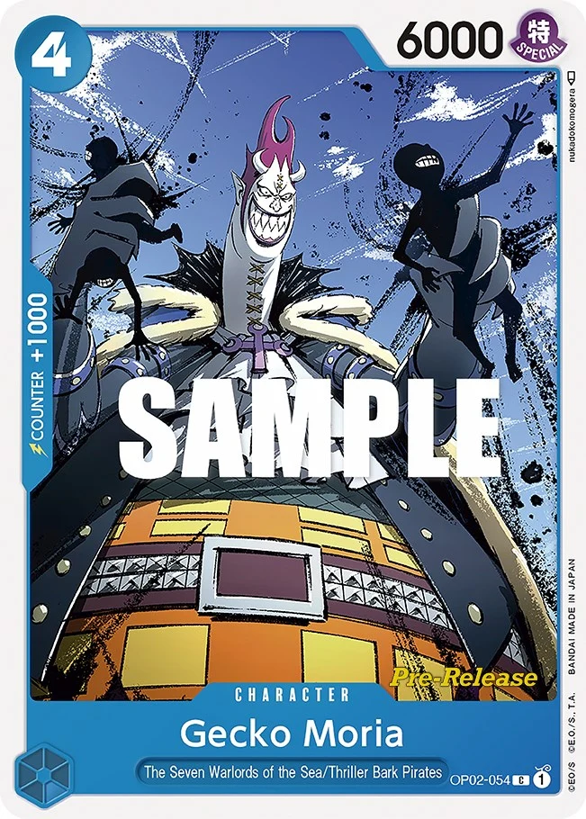 Gecko Moria (OP02-054) (Paramount War Pre-Release Cards)