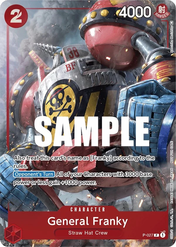 General Franky (Event Pack Vol. 2) (P-027) (One Piece Promotion Cards)