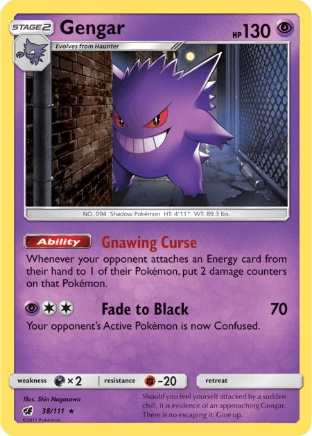 Gengar (38/111) (SM - Crimson Invasion)