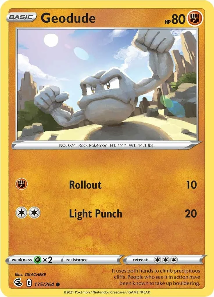 Geodude (135/264) (SWSH08: Fusion Strike)