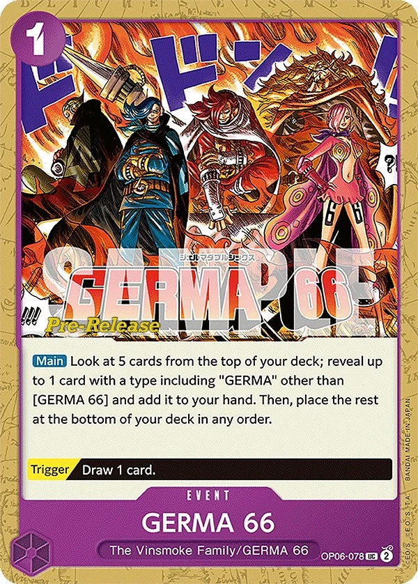 GERMA 66 (OP06-078) (Wings of the Captain Pre-Release Cards)