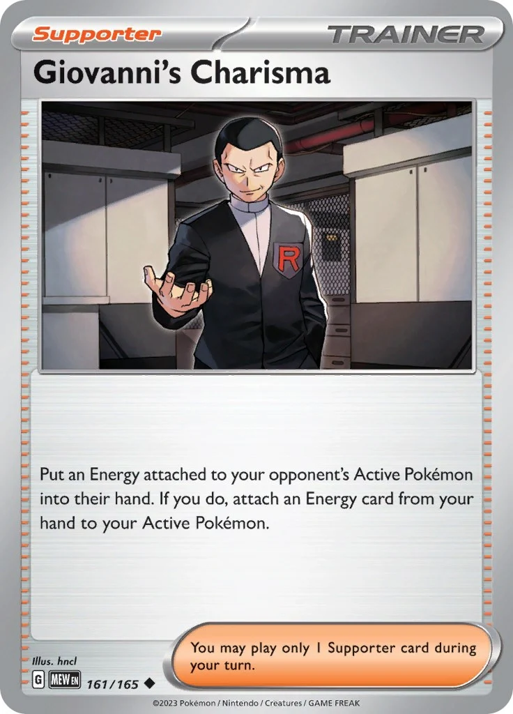 Giovanni's Charisma (161/165) (SV: Scarlet & Violet 151)