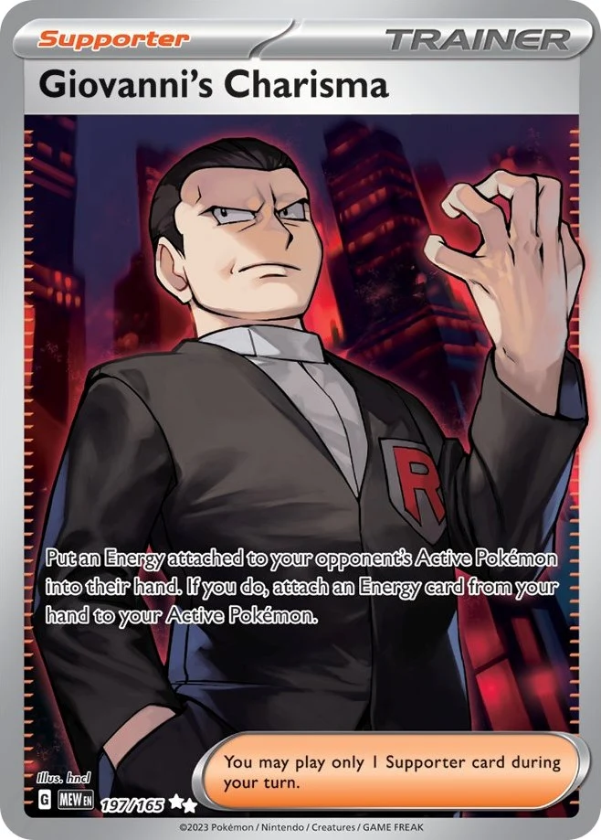 Giovanni's Charisma (197/165) (SV: Scarlet & Violet 151)