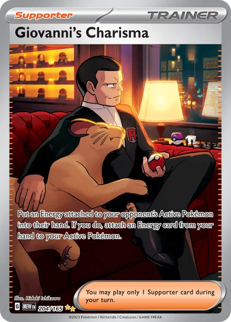 Giovanni's Charisma (204/165) (SV: Scarlet & Violet 151)