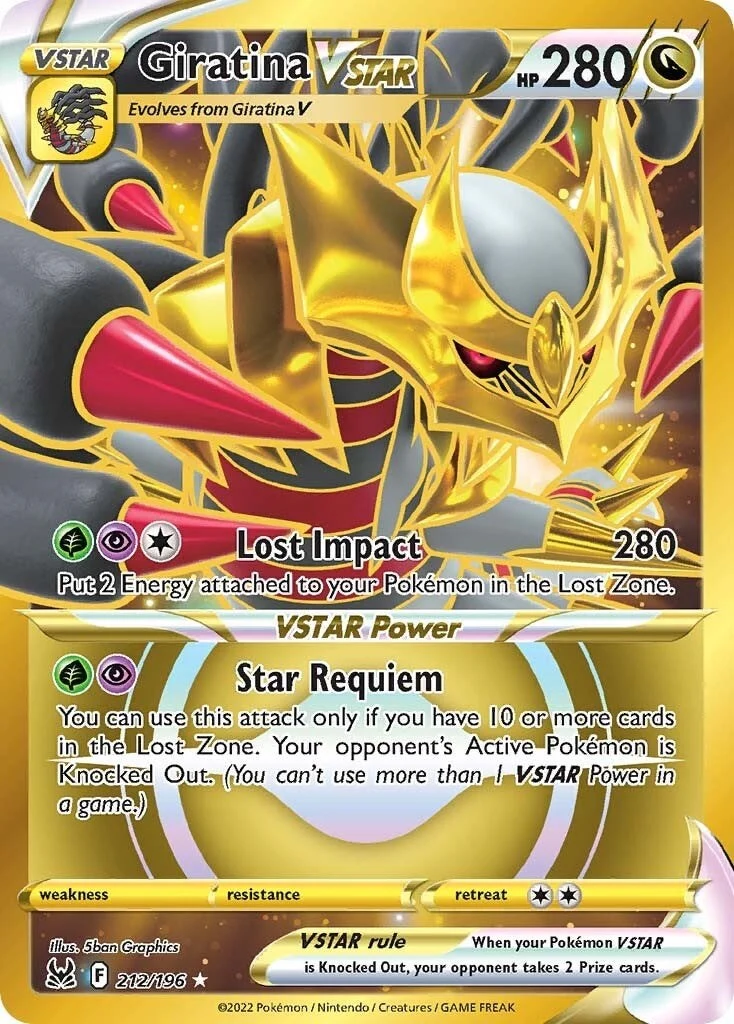 Giratina VSTAR (212) (Secret) (212/196) (SWSH11: Lost Origin)