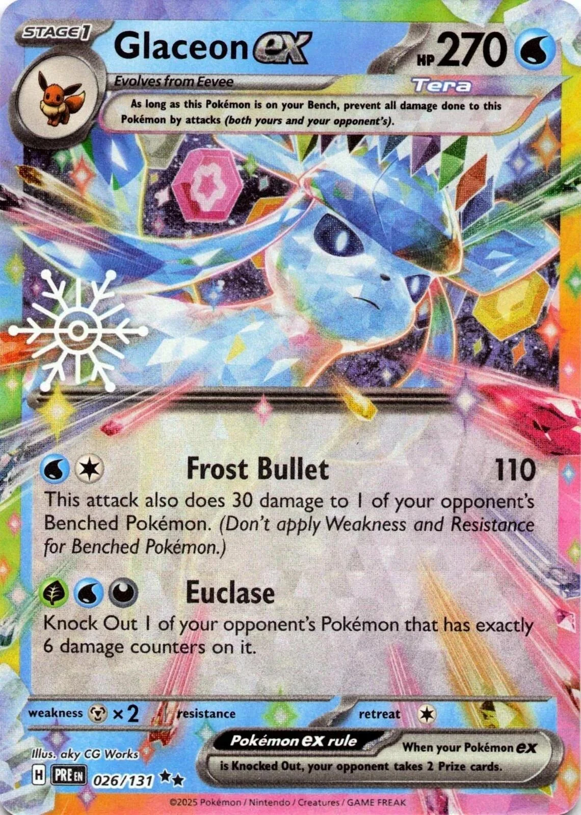 Glaceon ex - 026/131 (Holiday Calendar) (026/131)