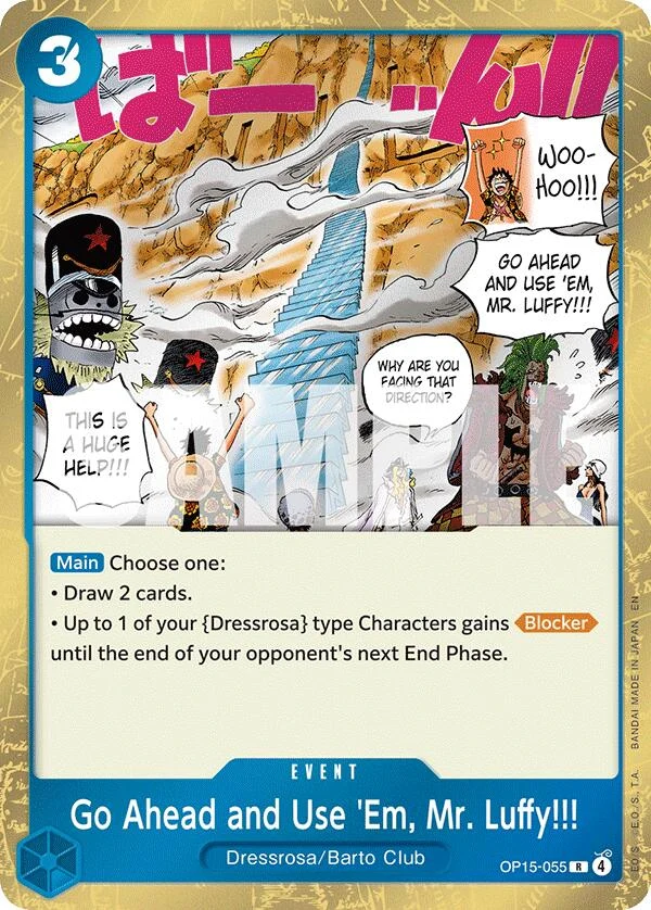 Go Ahead and Use 'Em, Mr. Luffy!!! (OP15-055) (Adventure on Kami's Island)
