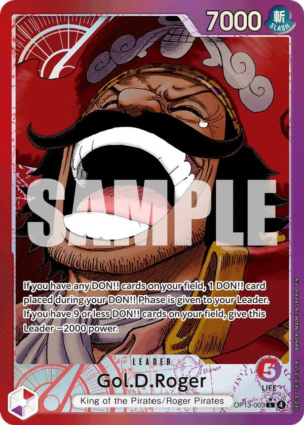 Gol.D.Roger (003) (Alternate Art) (OP13-003) (Carrying On His Will)