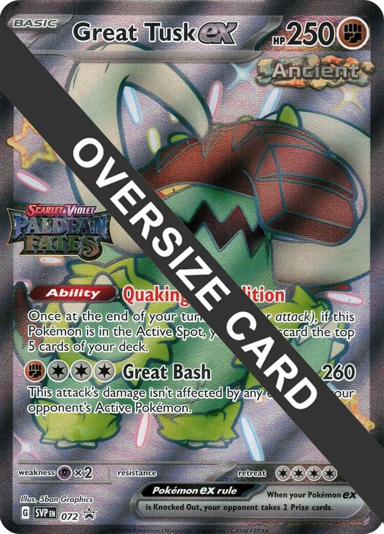 Great Tusk ex - 072 (Paldean Fates Stamped) (072)