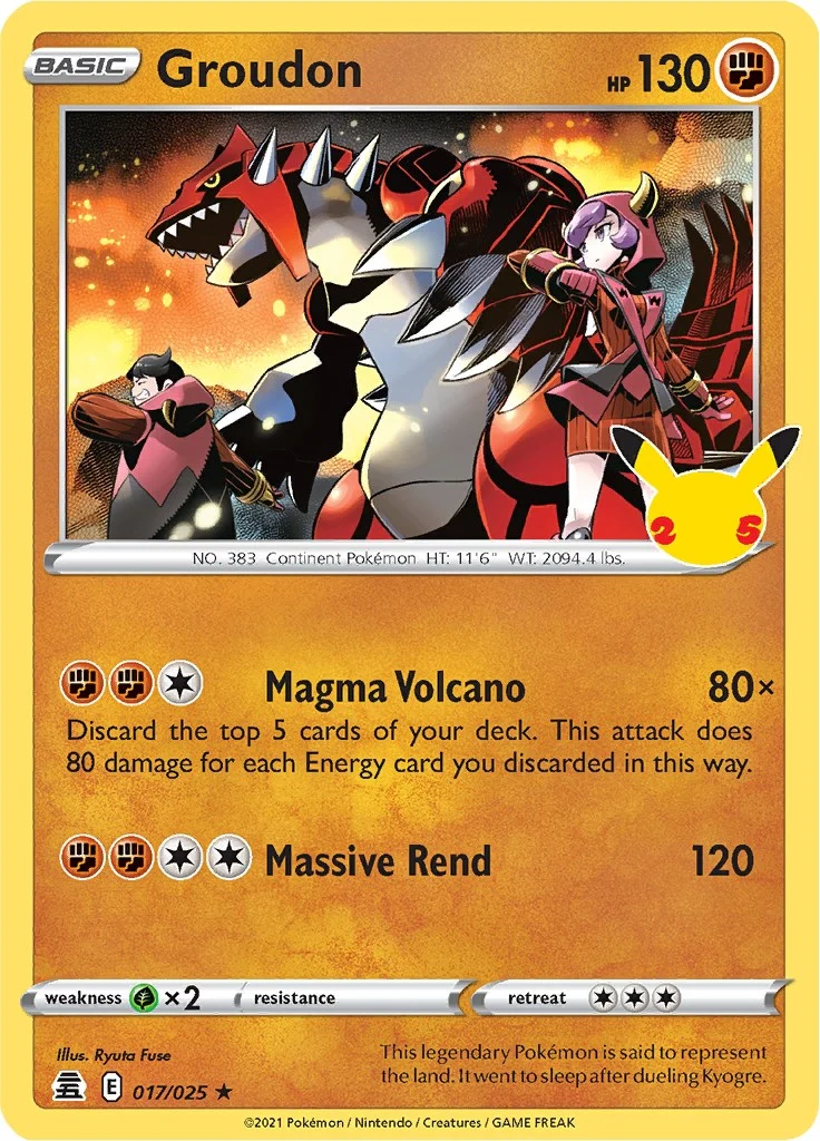 Groudon (017/025) (Celebrations)