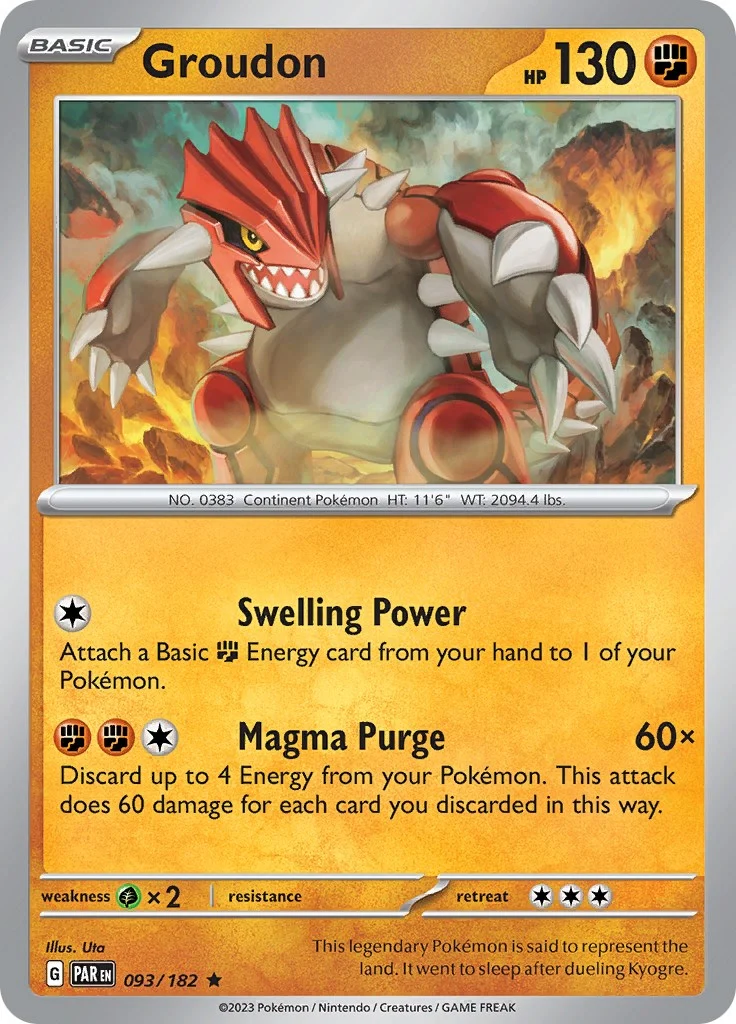 Groudon (093/182) (SV04: Paradox Rift)